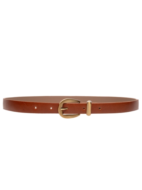 Cinto Feminino Em Couro - Marrom