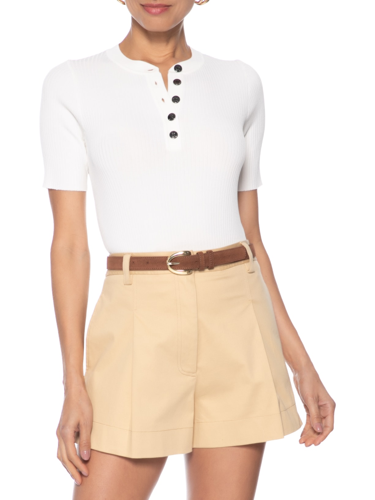 Cinto Feminino Em Couro Marrom Market 33