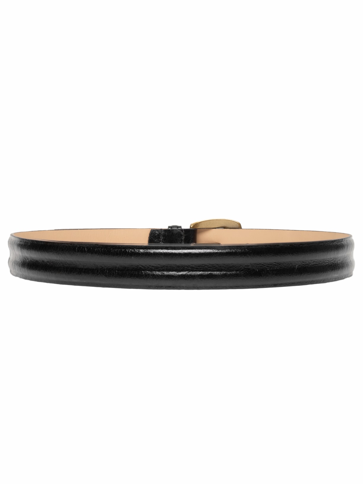 Cinto Feminino Em Couro Preto Market 33