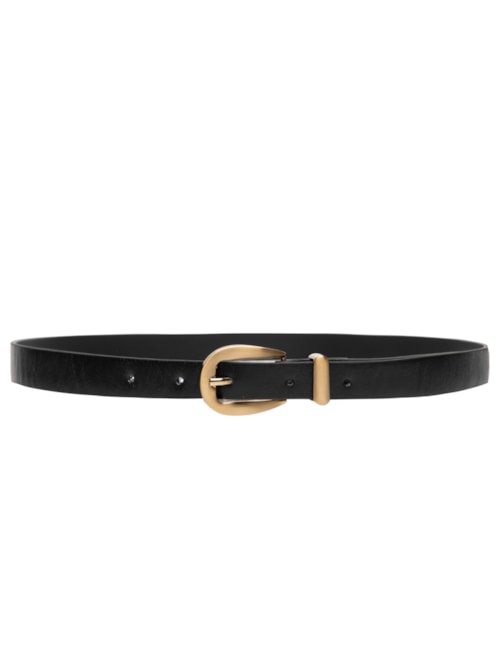Cinto Feminino Em Couro - Preto