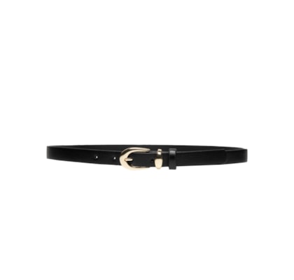 Cinto Feminino Em Couro - Preto
