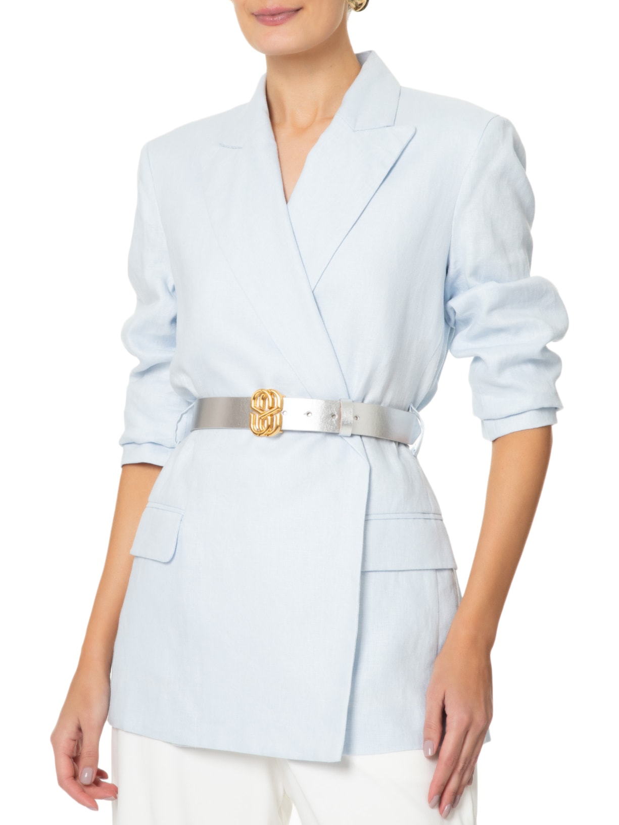 Cinto Feminino Emblem Prata Schutz