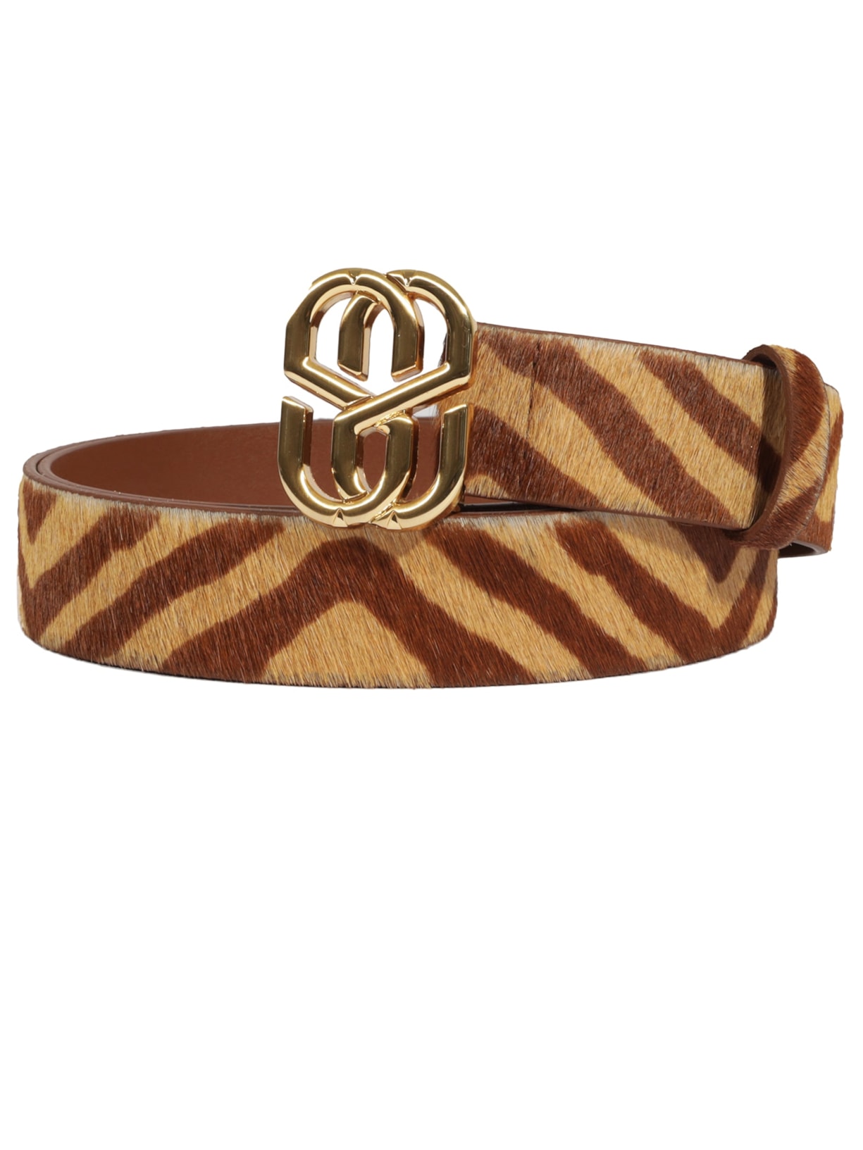 Cinto Feminino Emblem Textura Zebra Animal Print Schutz