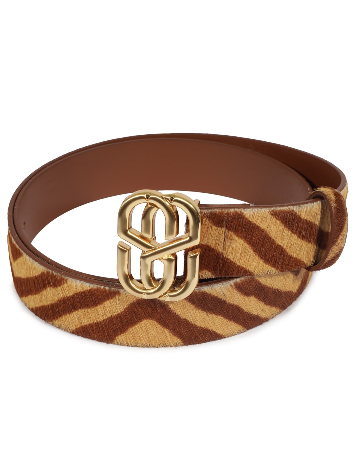 Cinto Feminino Emblem Textura Zebra Animal Print Schutz