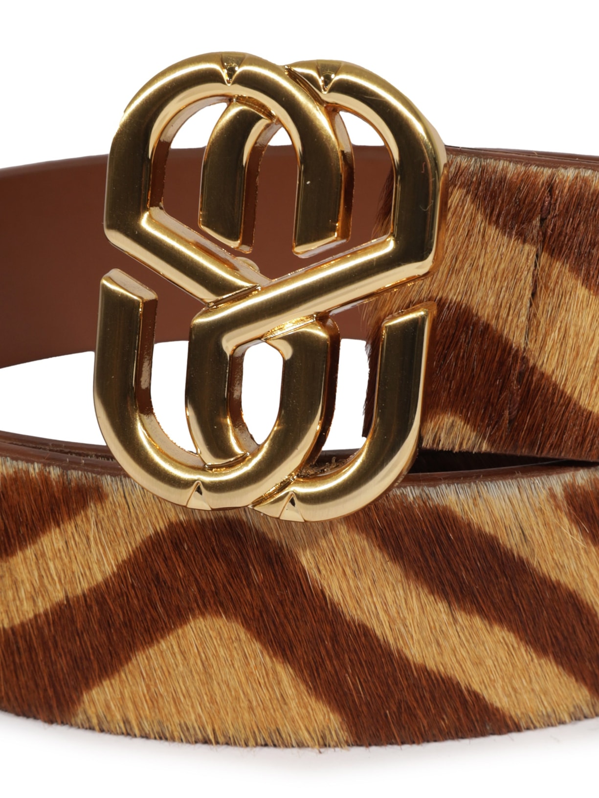 Cinto Feminino Emblem Textura Zebra Animal Print Schutz