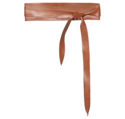 Cinto Feminino Faixa Em Couro - Marrom