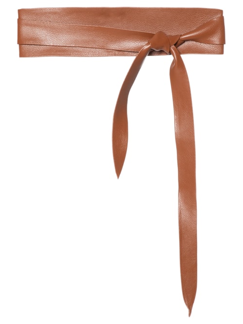 Cinto Feminino Faixa Em Couro - Marrom