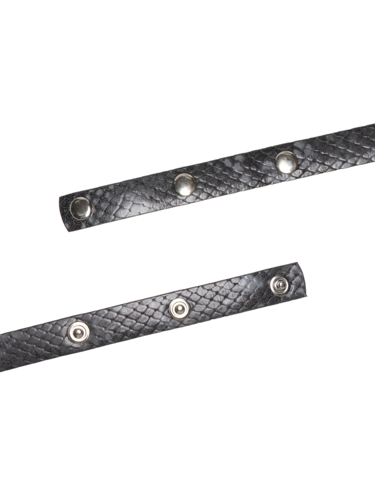 Cinto Feminino Fino Em Couro Fivela Quadrada Furos Animal Print '2Essential