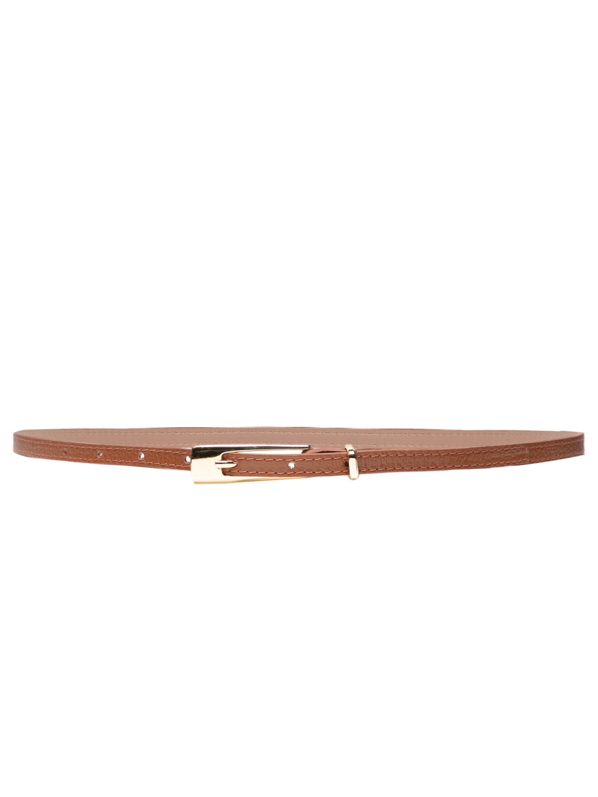 Cinto Feminino Fino Em Couro - Marrom