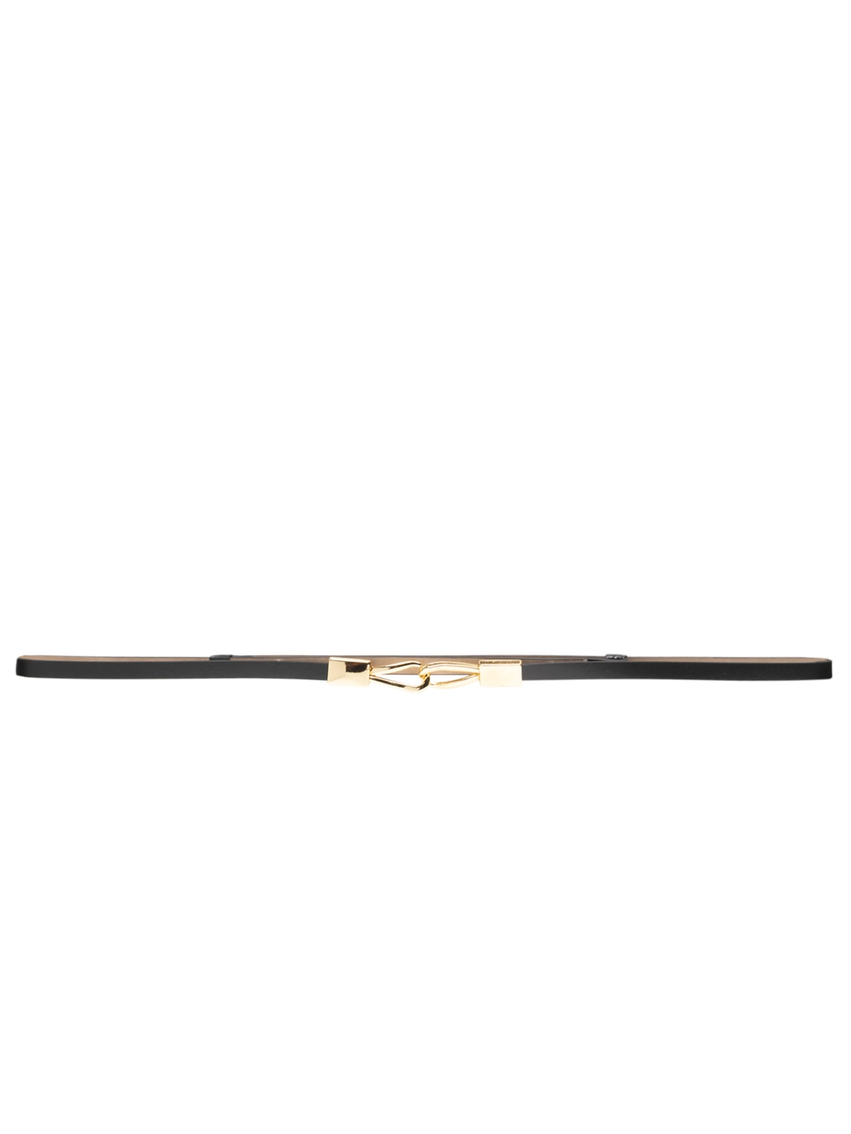 Cinto Feminino Fino Em Couro - Preto