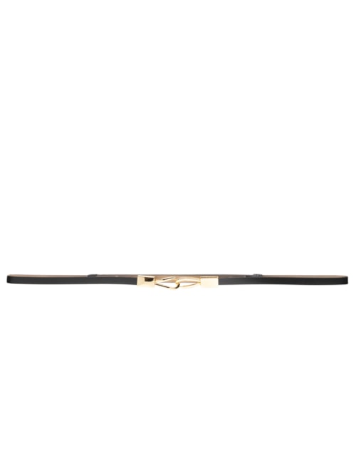 Cinto Feminino Fino Em Couro - Preto