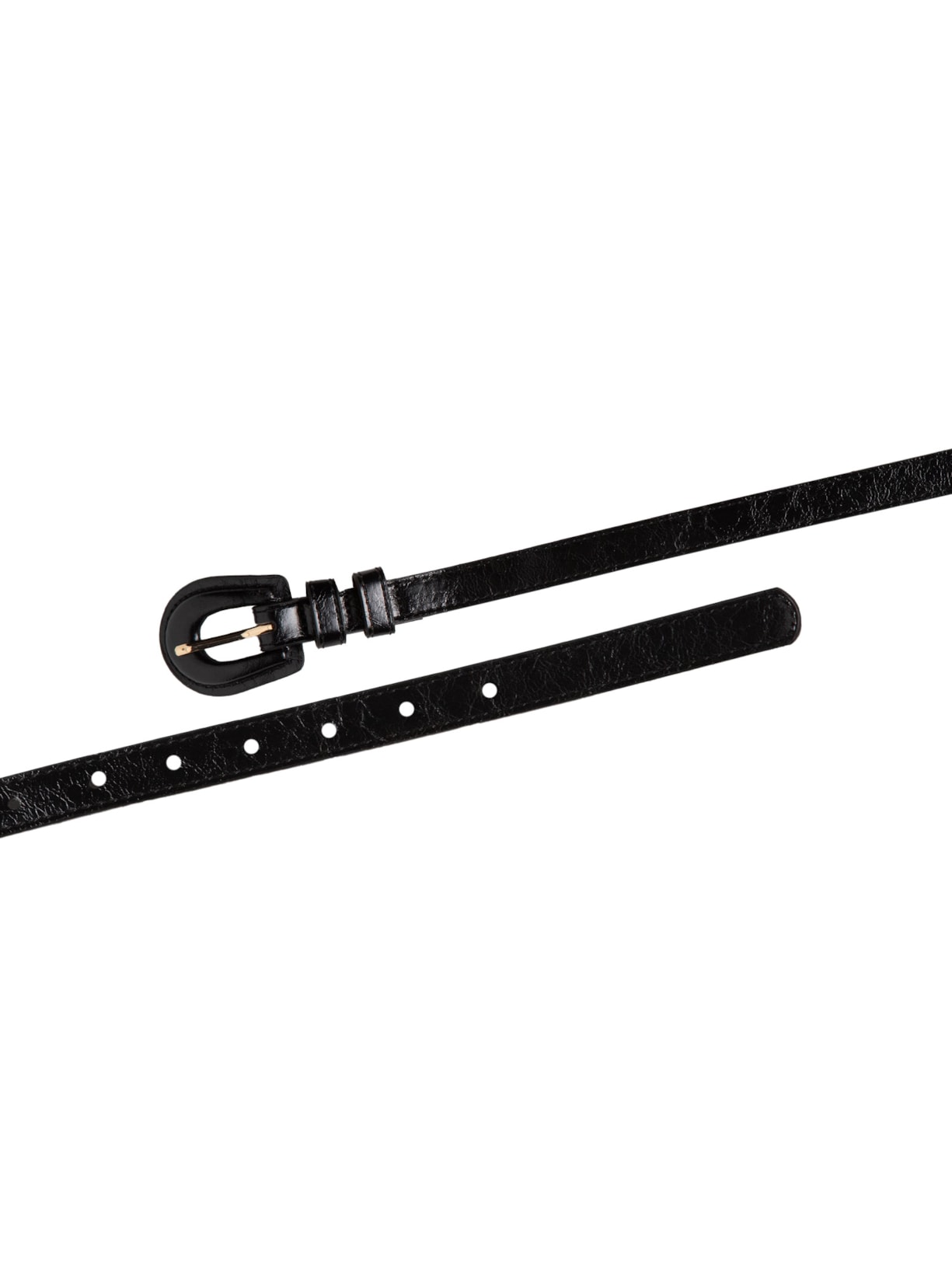 Cinto Feminino Fino Fivela Encapada Preto Basiq
