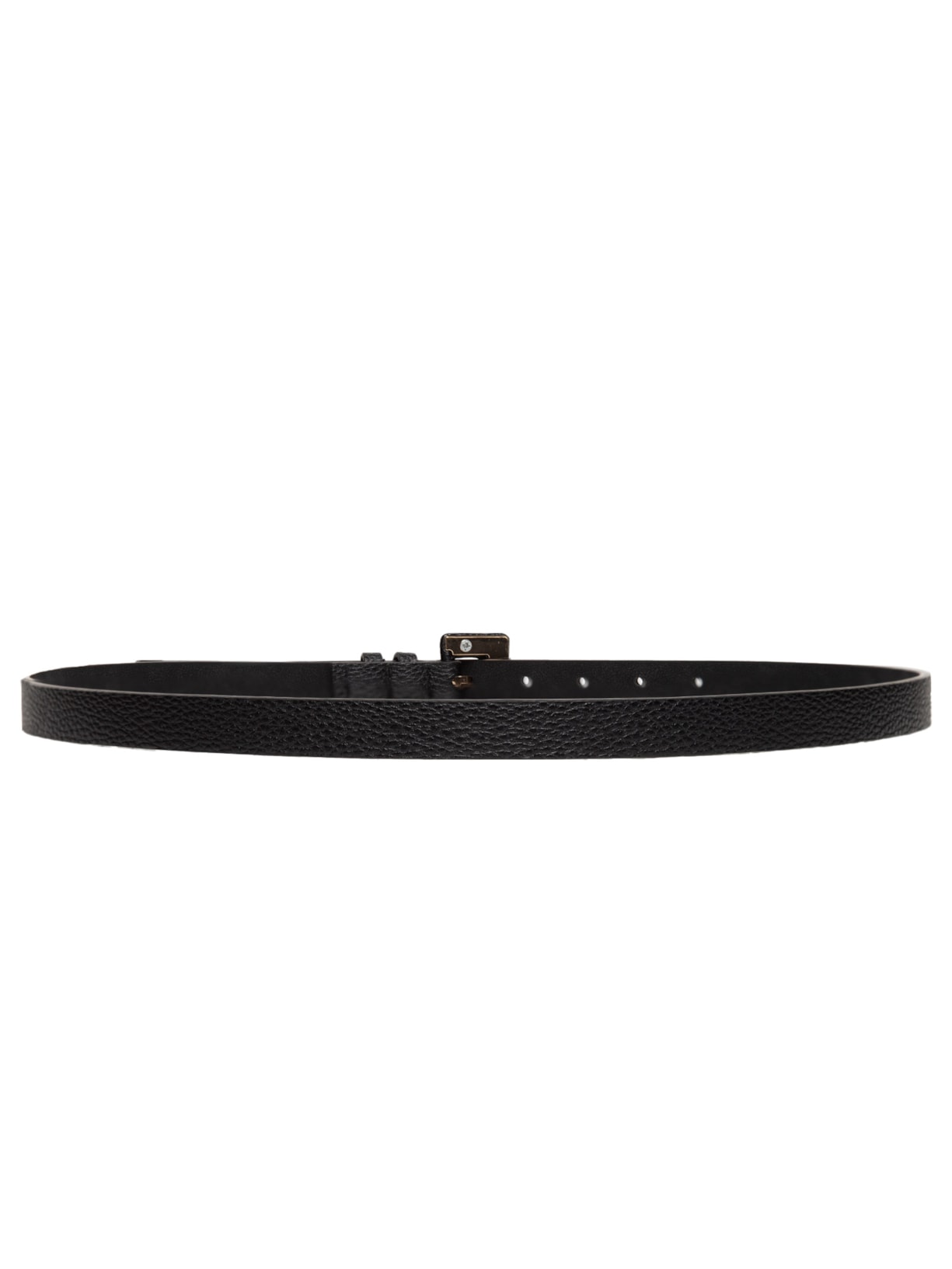 Cinto Feminino Fino Fivela Encapada Preto Basiq