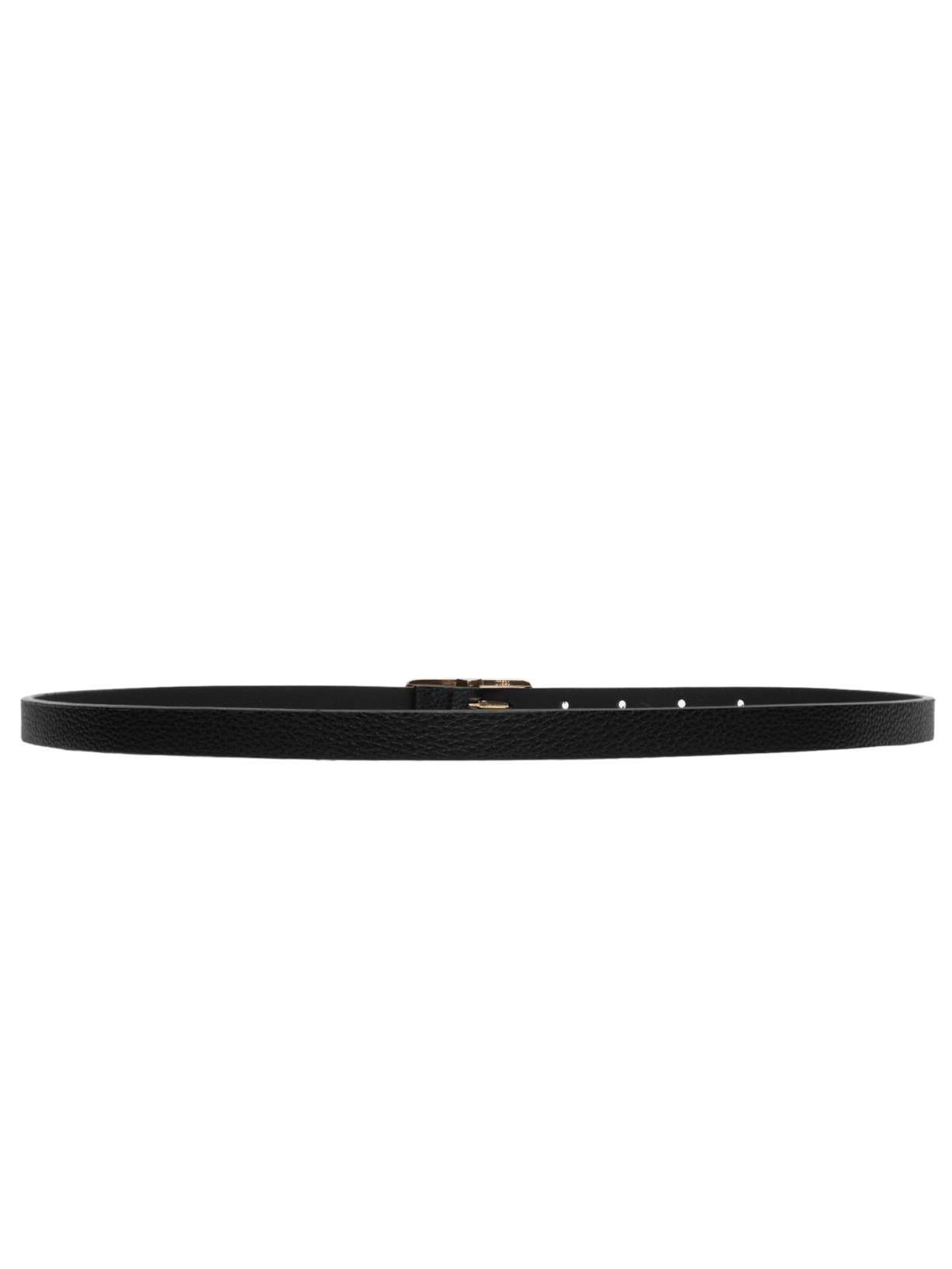 Cinto Feminino Fino Fivela Quadrada Preto Basiq