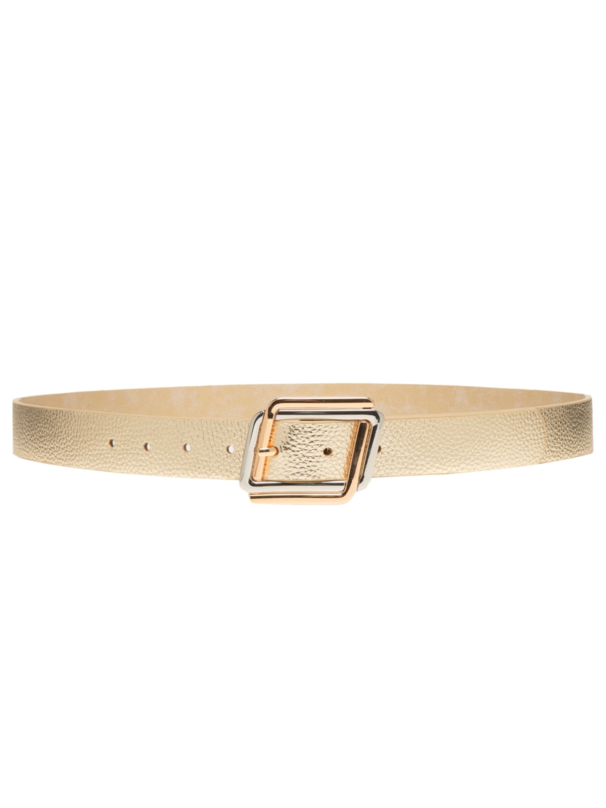Cinto Feminino Fivela Bicolor - Dourado