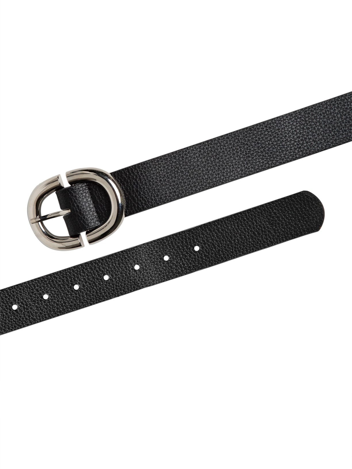 Cinto Feminino Fivela De Metal Grande Preto Basiq