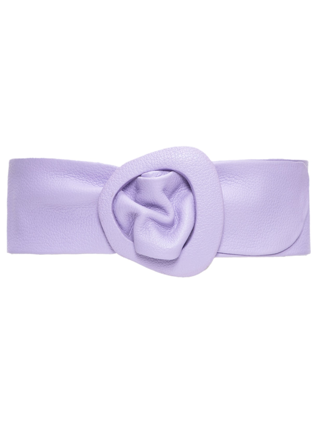 Cinto Feminino Fivela Encapada Couro - Lilás