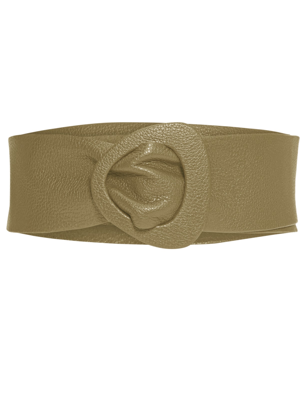 Cinto Feminino Fivela Encapada Couro Verde '2Essential