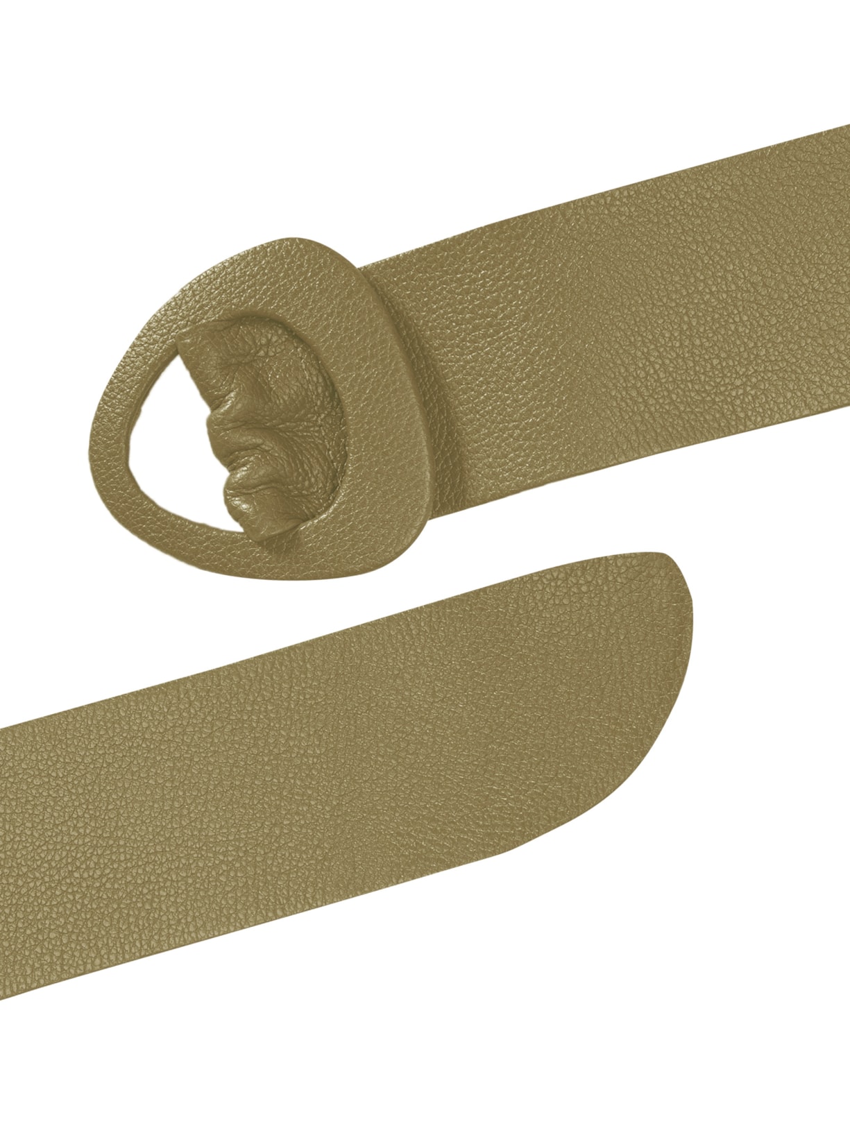 Cinto Feminino Fivela Encapada Couro Verde '2Essential