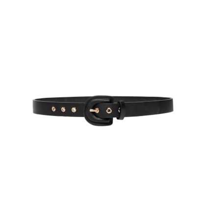 Cinto Feminino Fivela Encapada - Preto