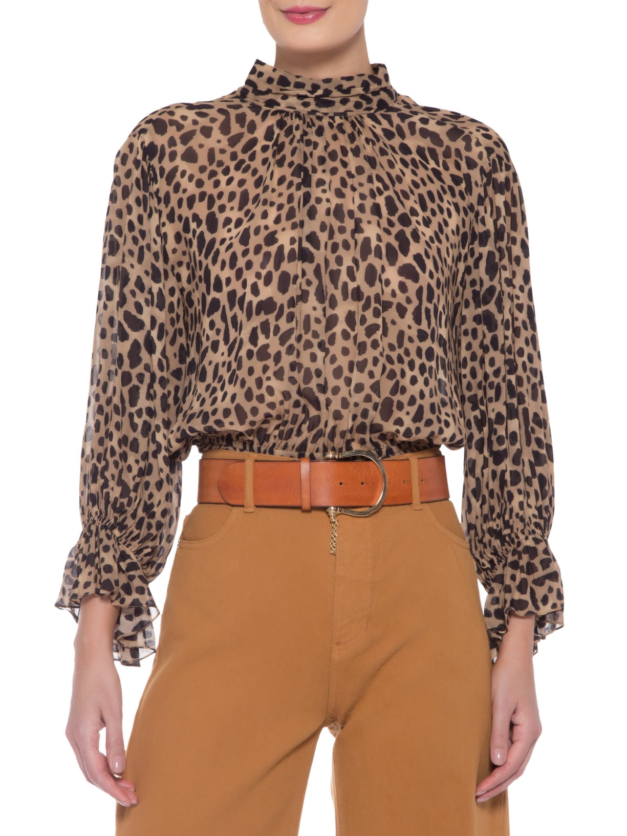 Cinto Feminino Fivela Fechadura Animale Animale