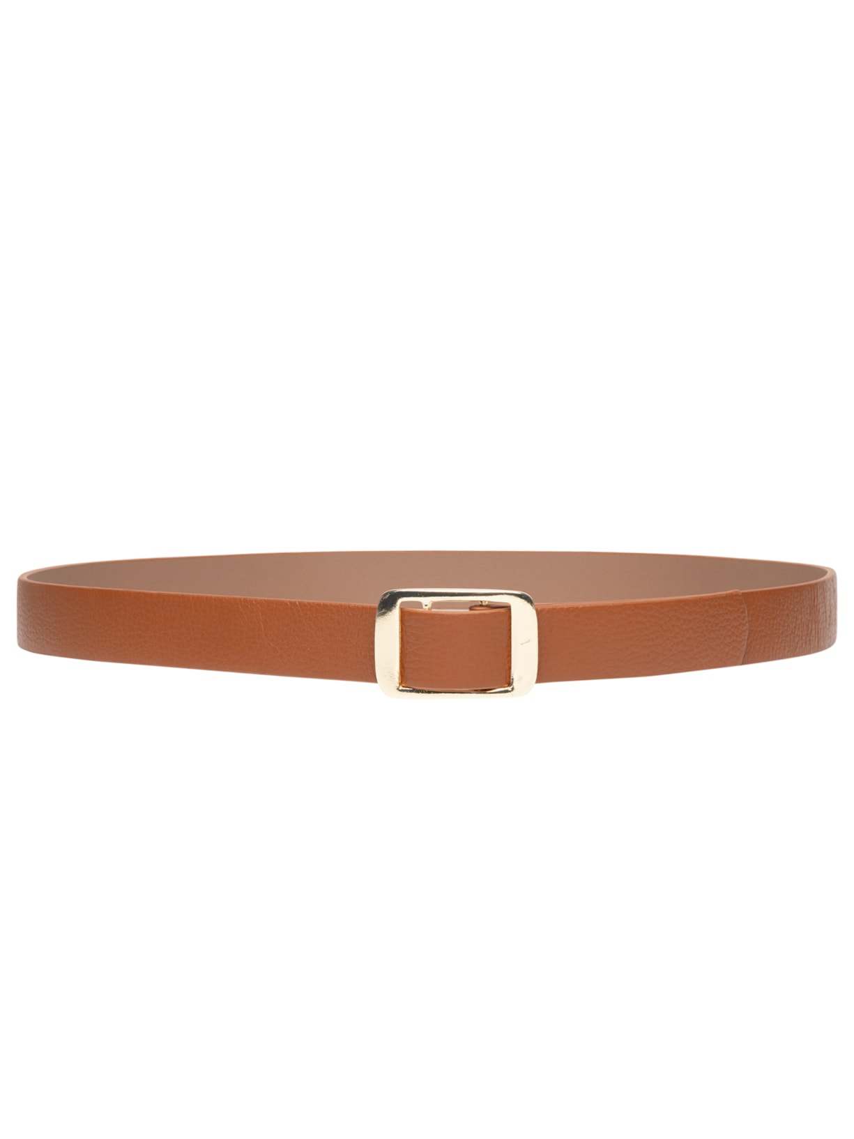 Cinto Feminino Fivela Metálica Marrom Basiq