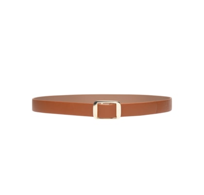Cinto Feminino Fivela Metálica - Marrom