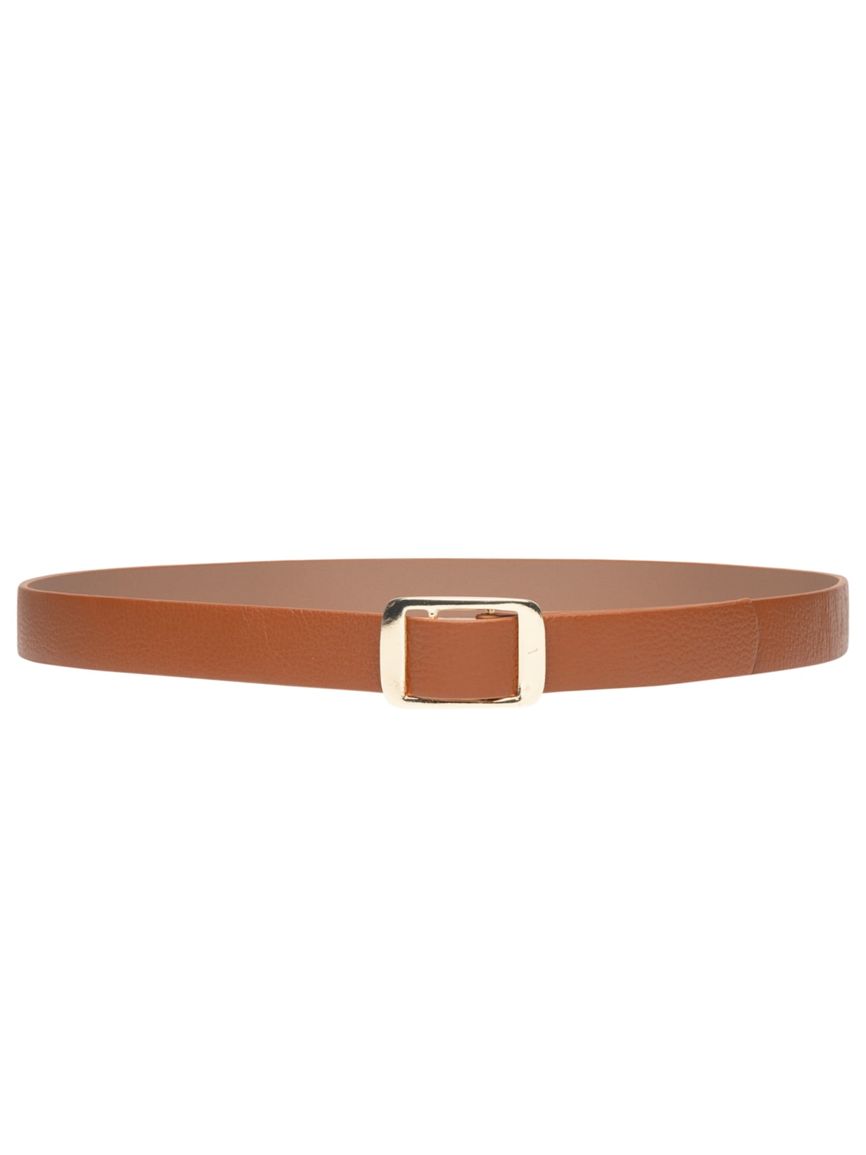 Cinto Feminino Fivela Metálica - Marrom