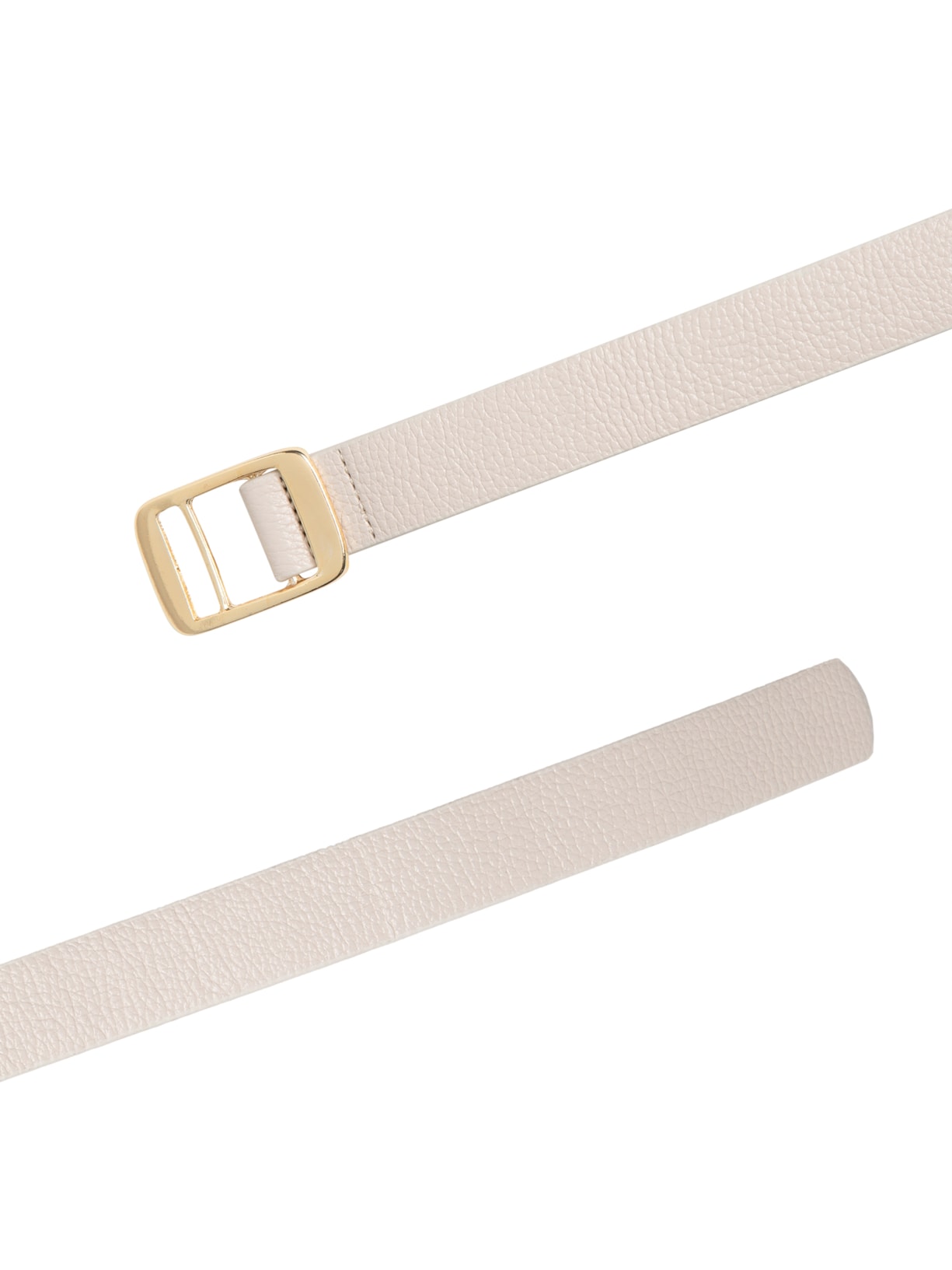 Cinto Feminino Fivela Metálica Off White Basiq