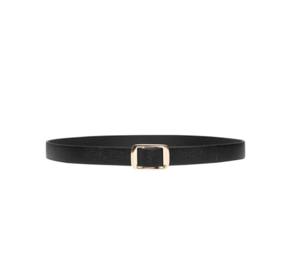 Cinto Feminino Fivela Metálica - Preto