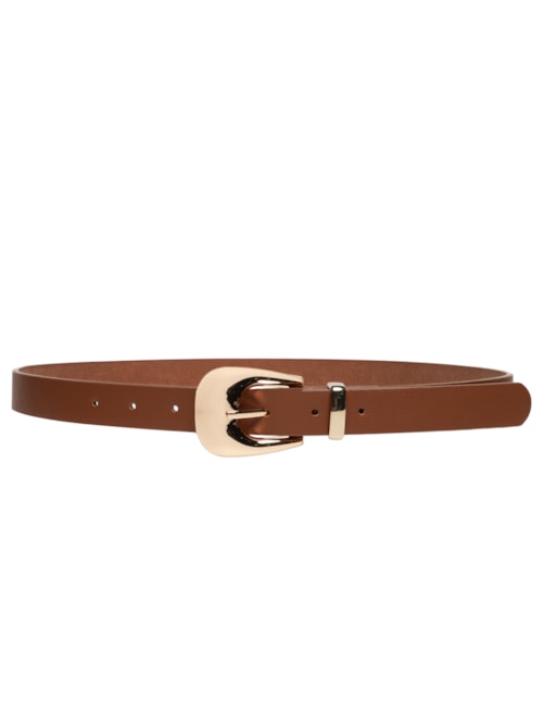 Cinto Feminino Fivela Orgânica - Bege