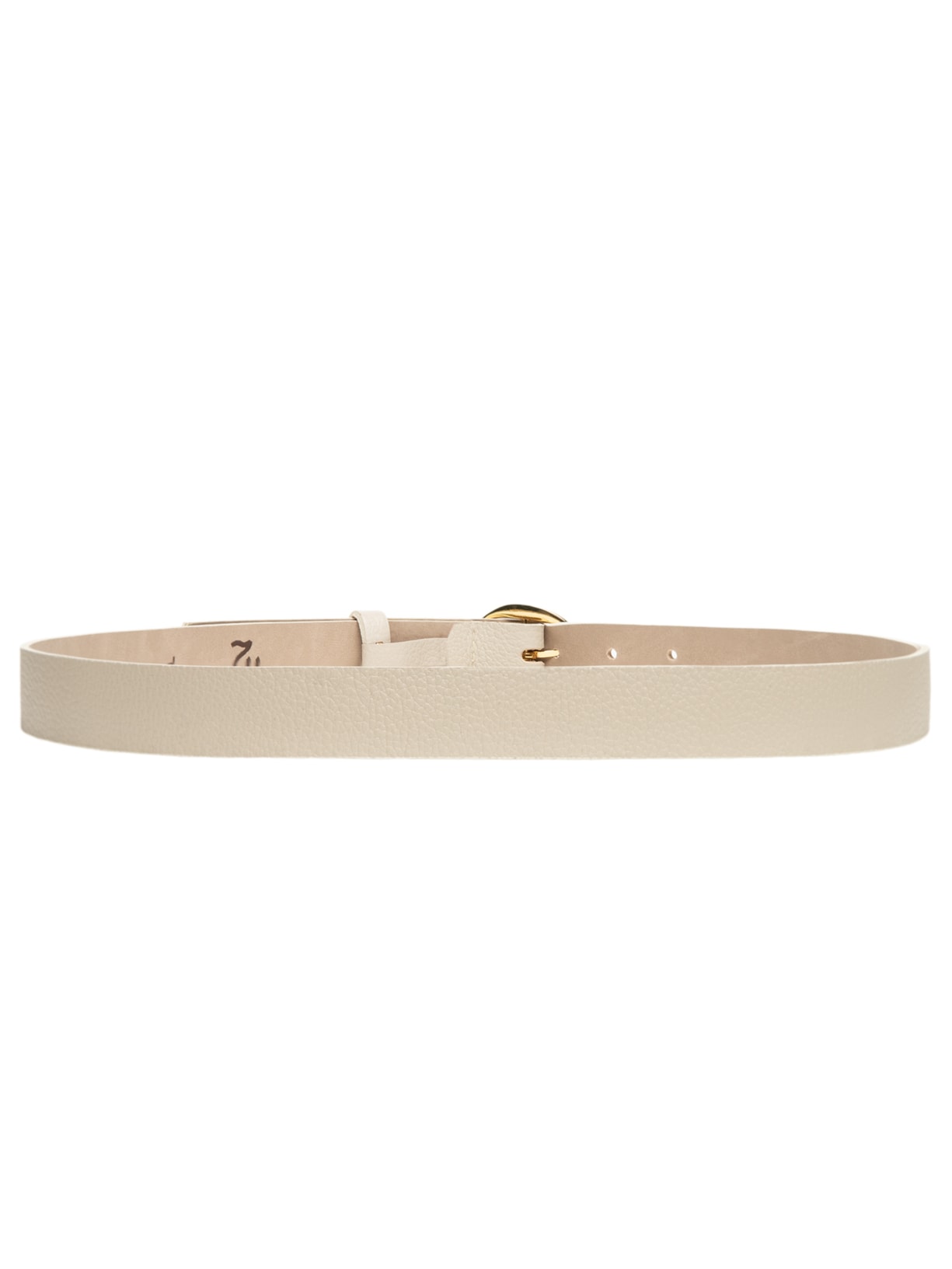 Cinto Feminino Fivela Orgânica Em Couro Bege '2Essential