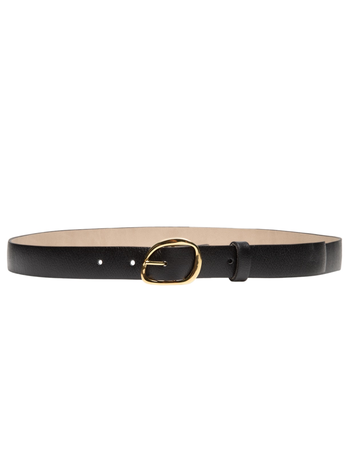 Cinto Feminino Fivela Orgânica Em Couro Preto '2Essential