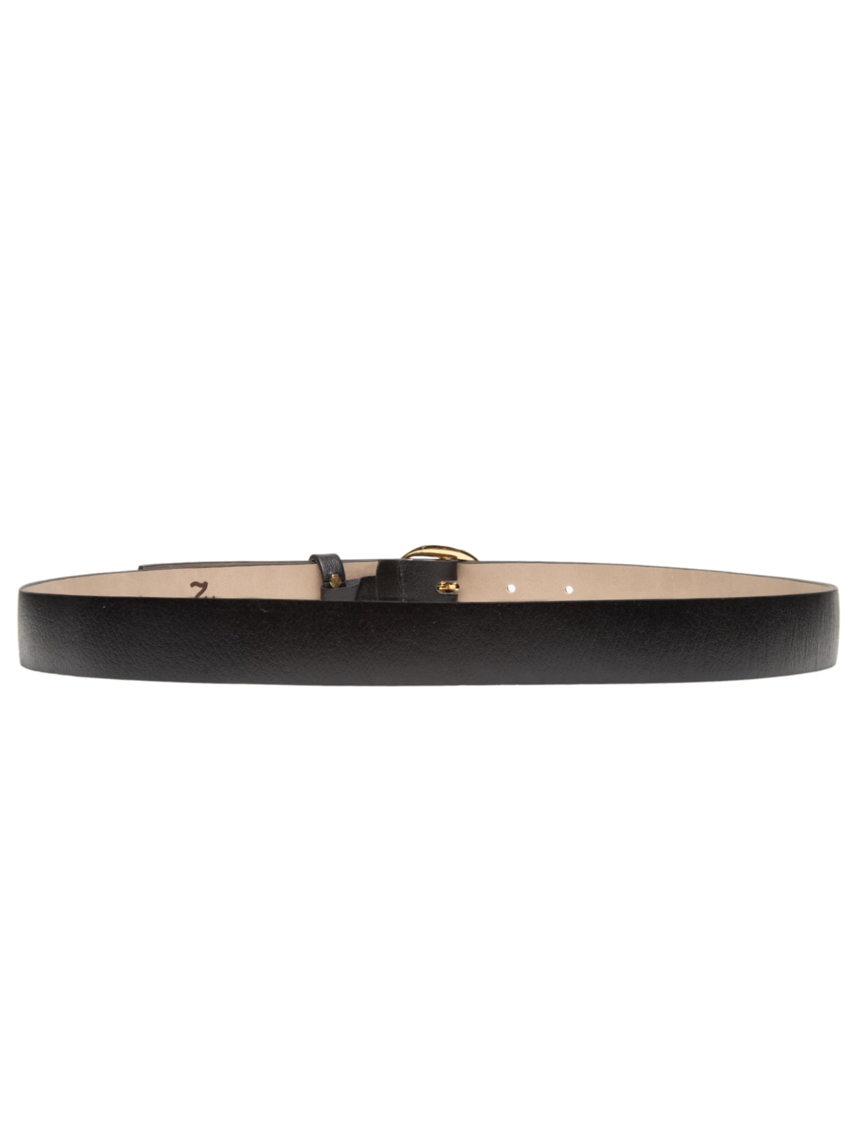 Cinto Feminino Fivela Orgânica Em Couro Preto '2Essential