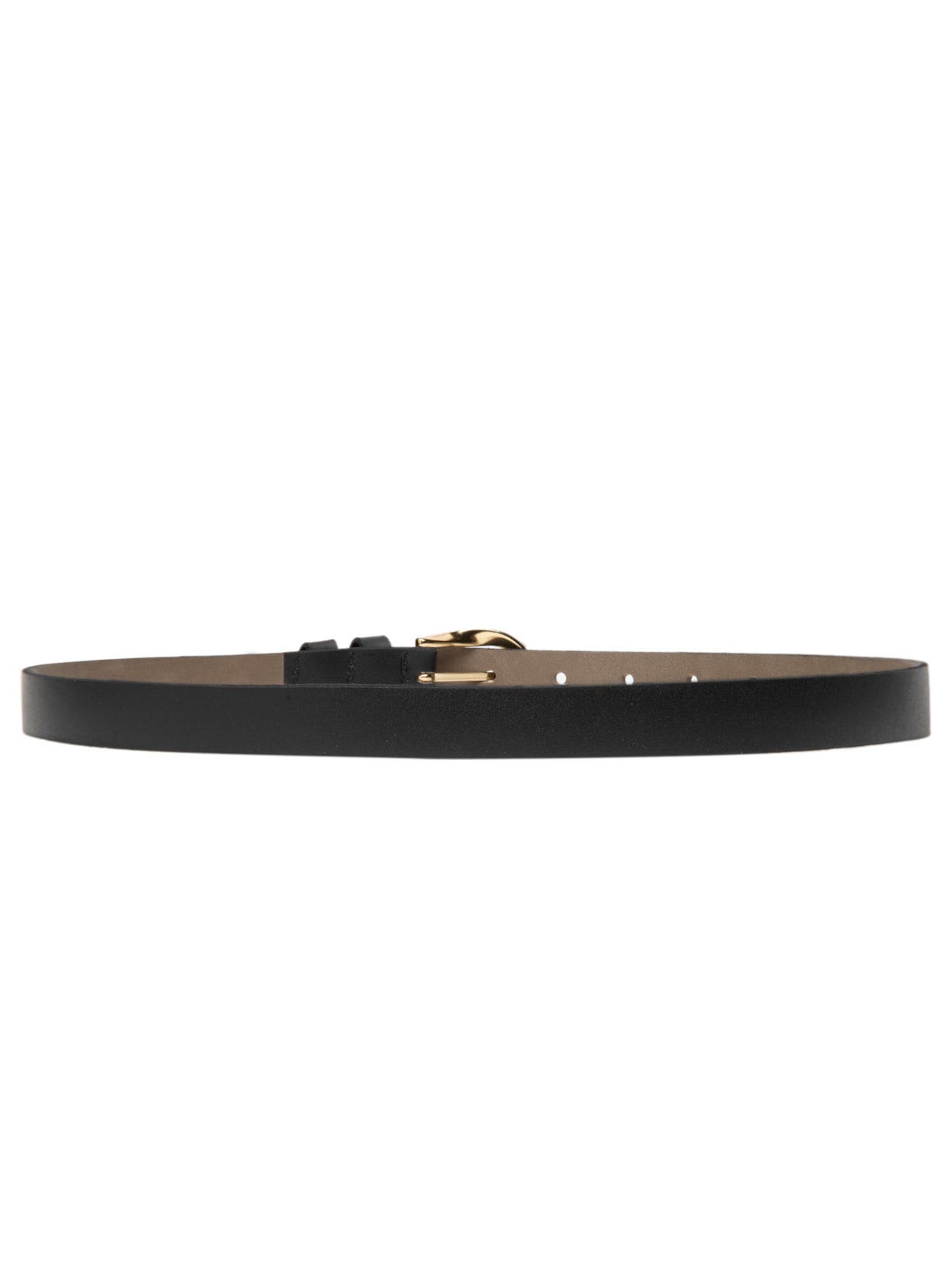 Cinto Feminino Fivela Orgânica Em Couro Preto '2Essential