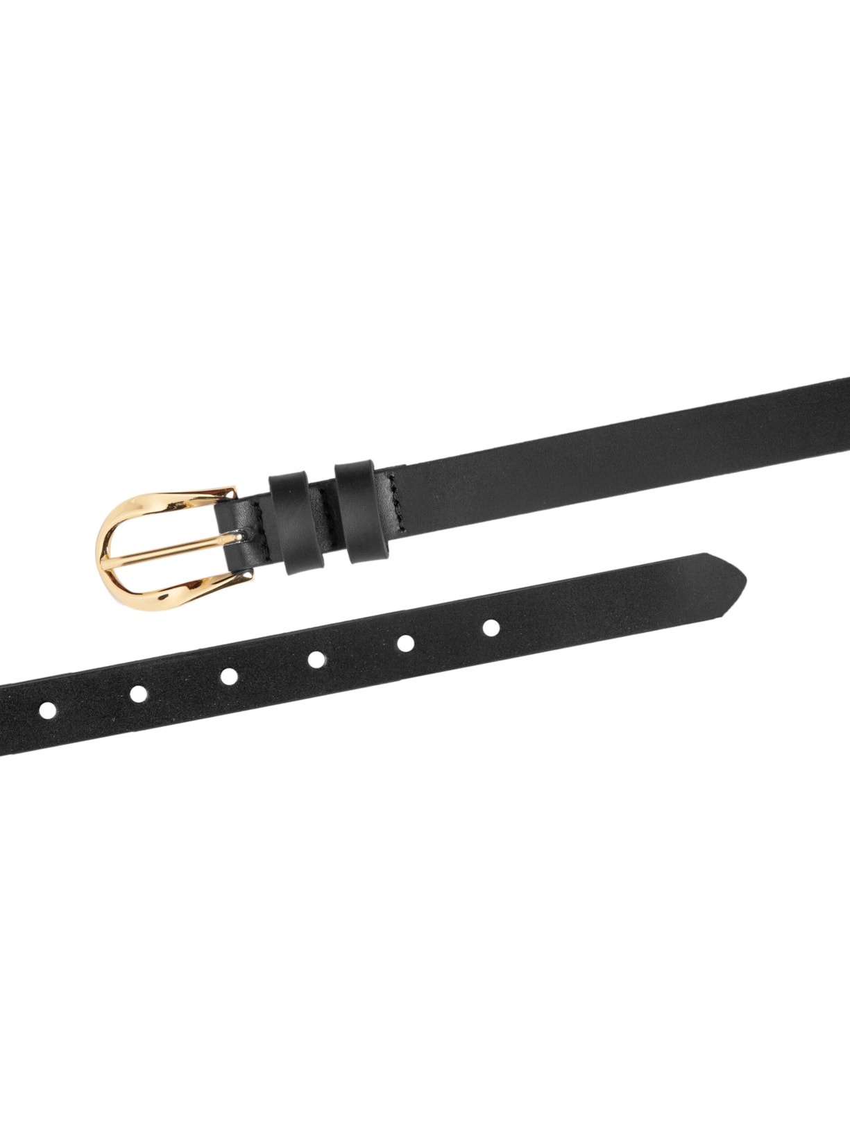Cinto Feminino Fivela Orgânica Em Couro Preto '2Essential