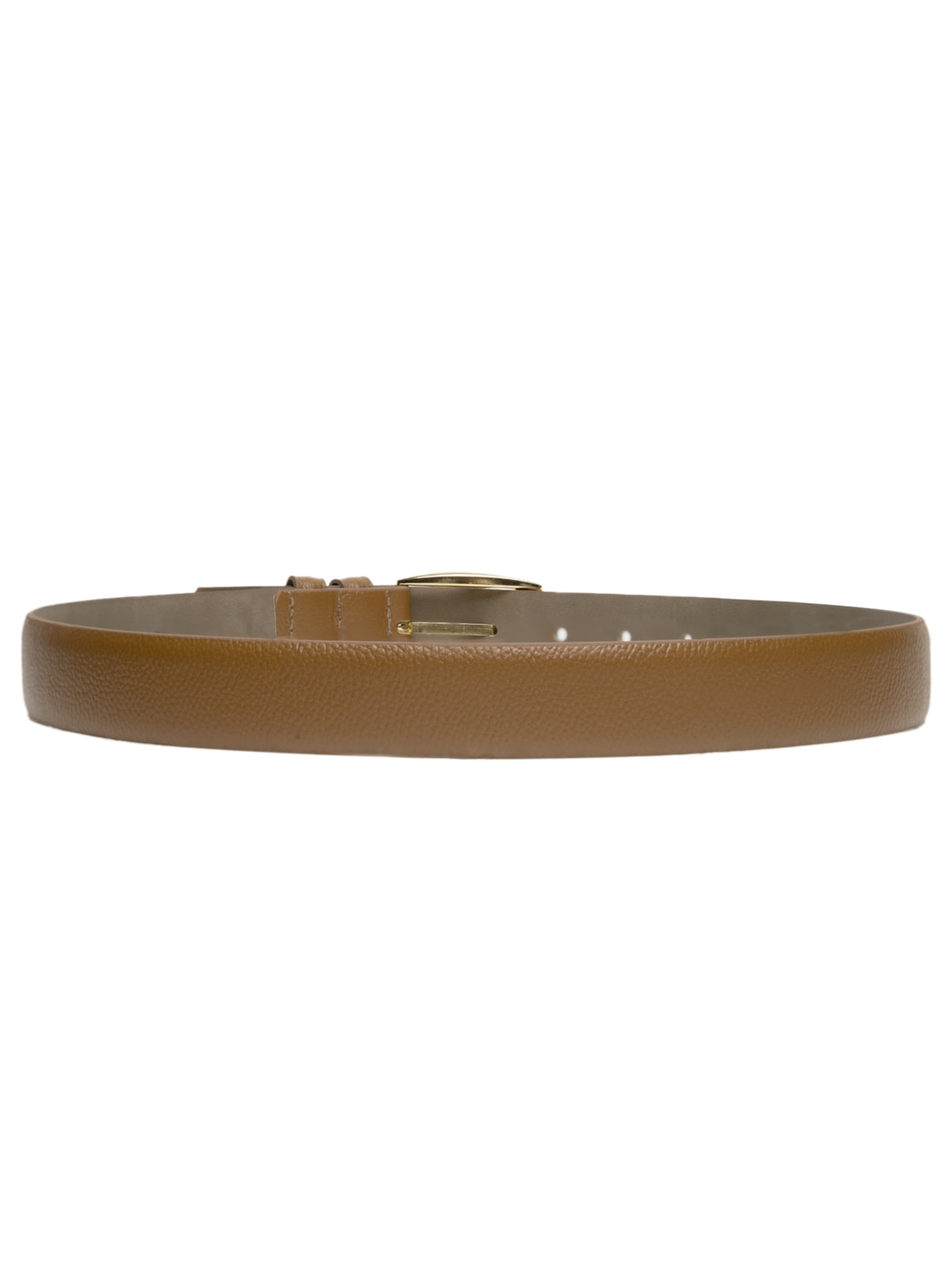 Cinto Feminino Fivela Quadrada Em Couro Marrom '2Essential