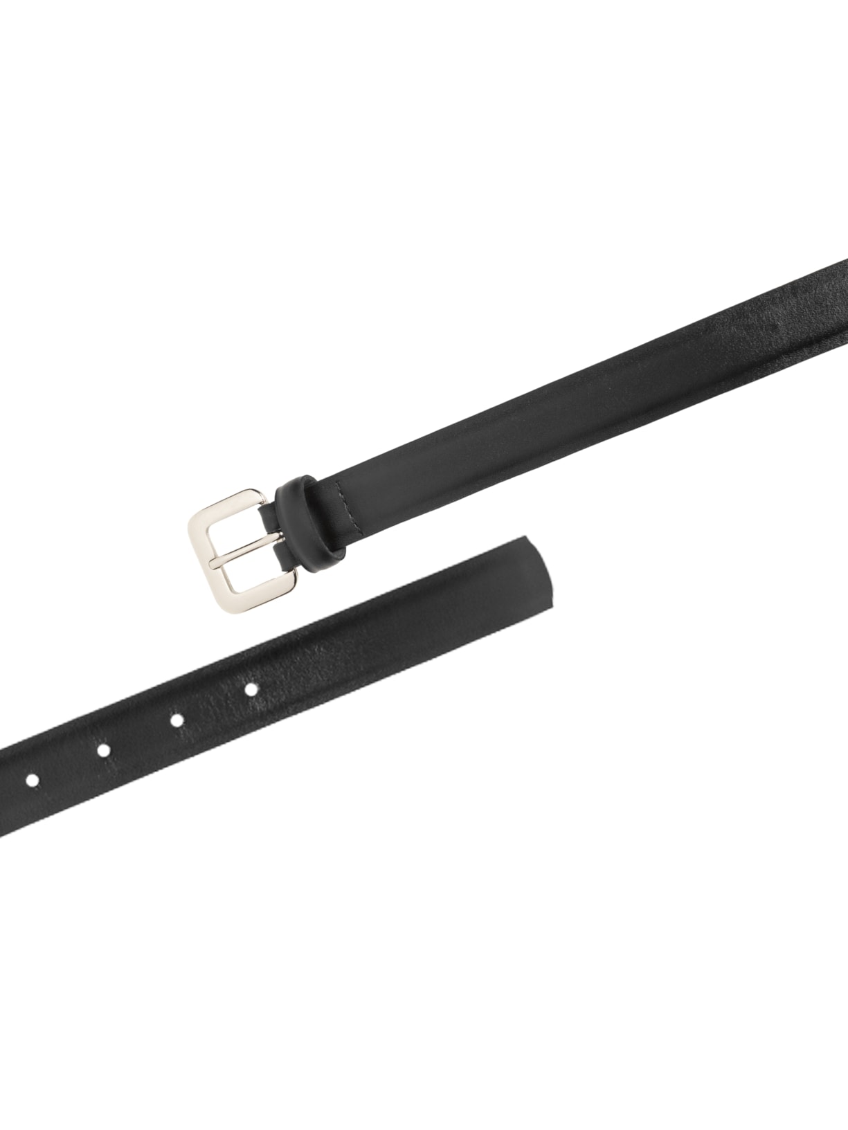 Cinto Feminino Fivela Quadrada Em Couro Preto '2Essential