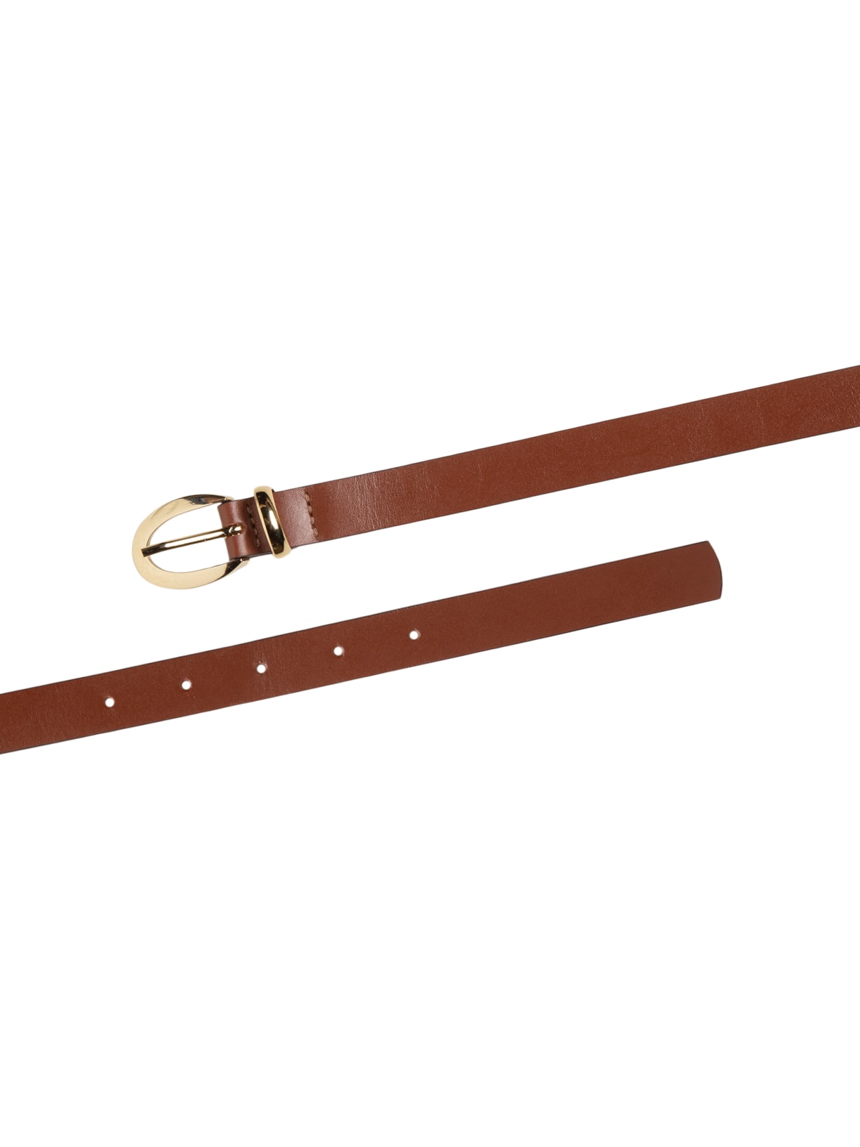 Cinto Feminino Fivela Redonda Em Couro Marrom '2Essential