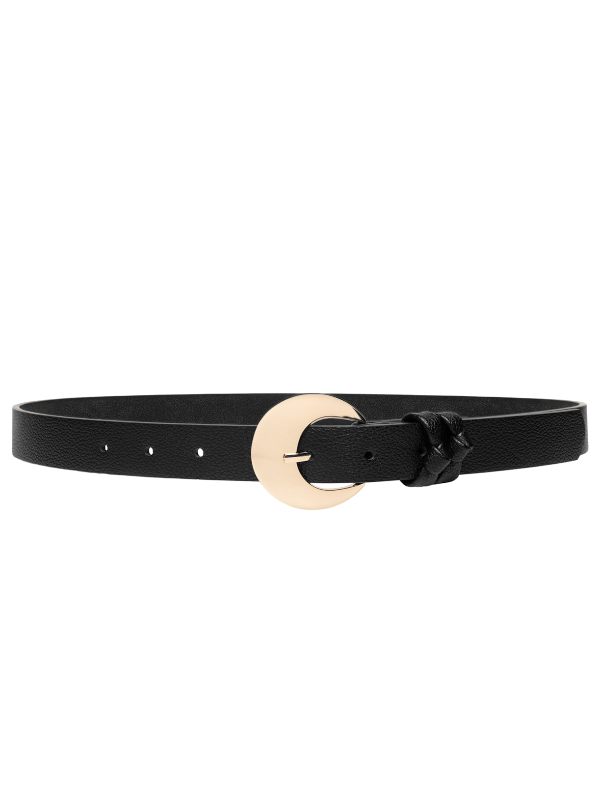 Cinto Feminino Fivela Redonda - Preto