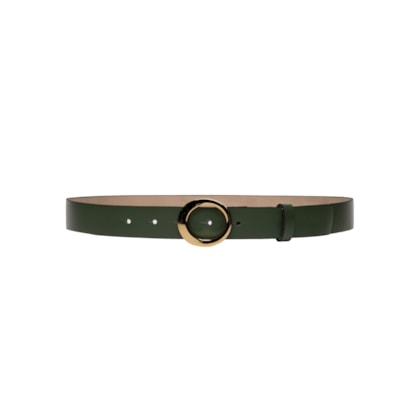 Cinto Feminino Fivela Redonda - Verde