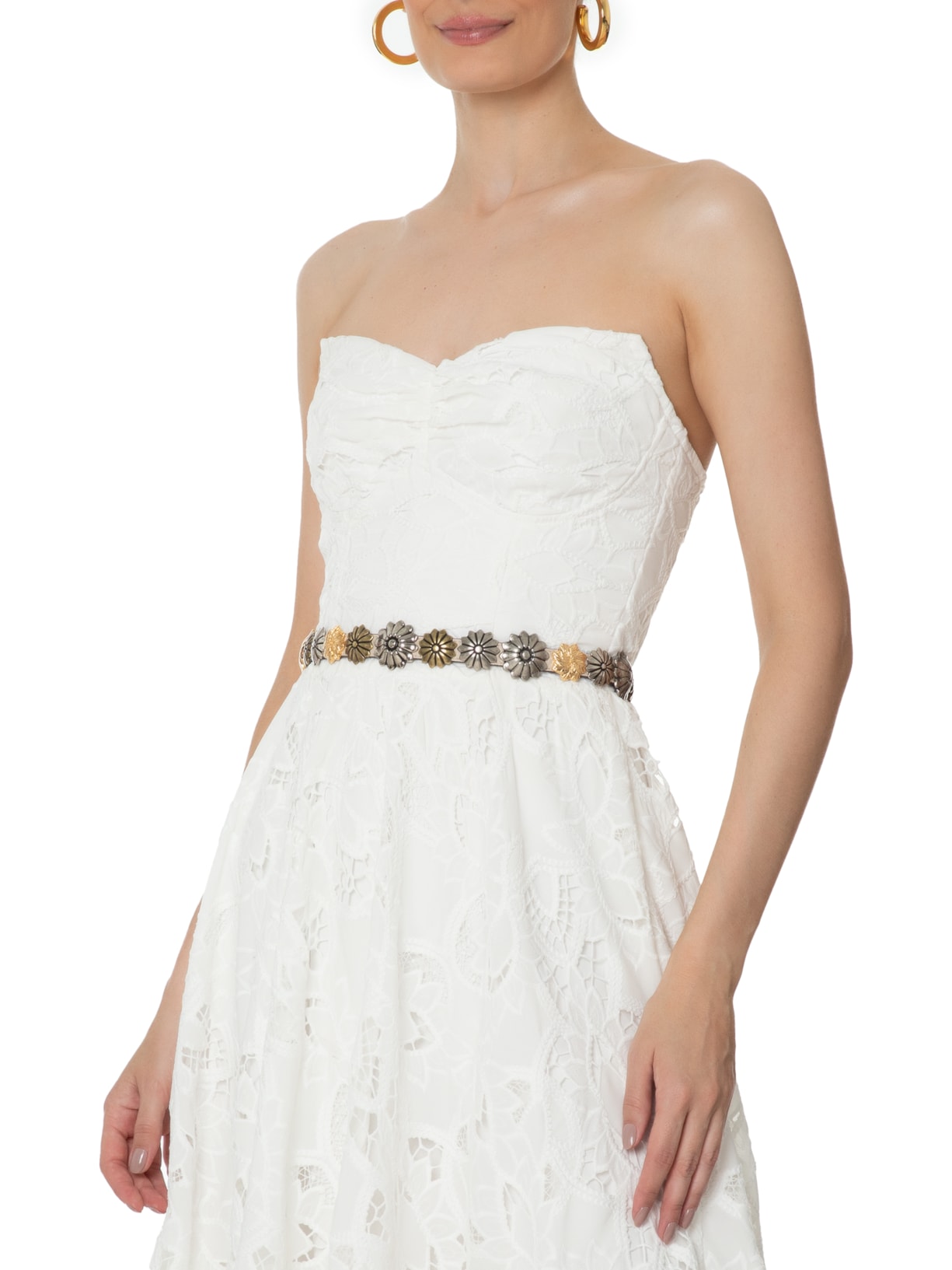 Cinto Feminino Gianninna Off White Gigi