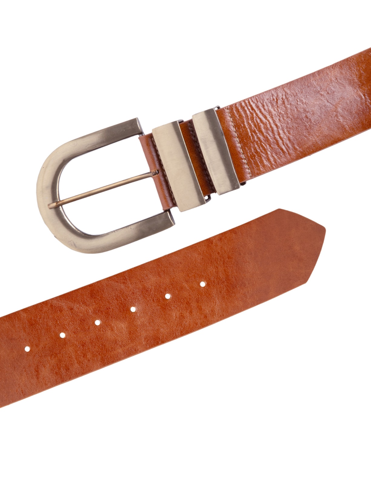 Cinto Feminino Grosso Em Couro Marrom Market 33