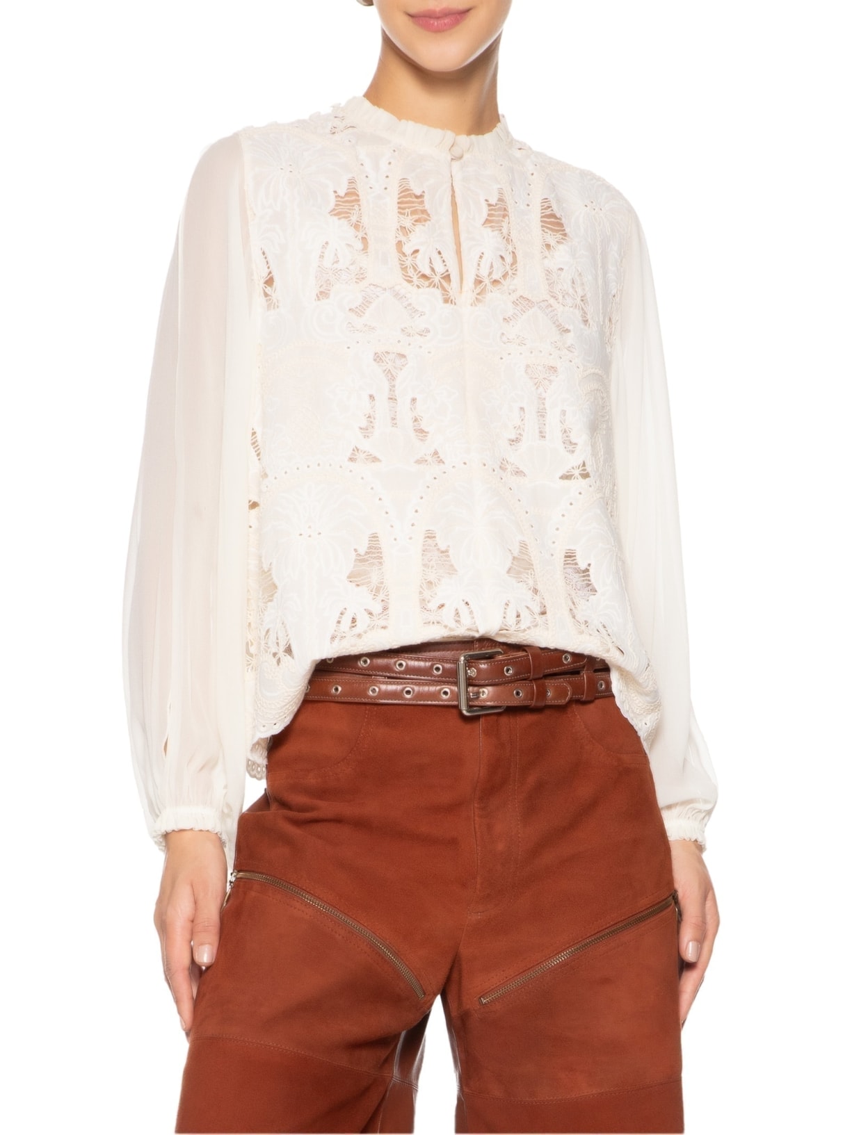 Cinto Feminino Ilhós Emma Ca Marrom Nk