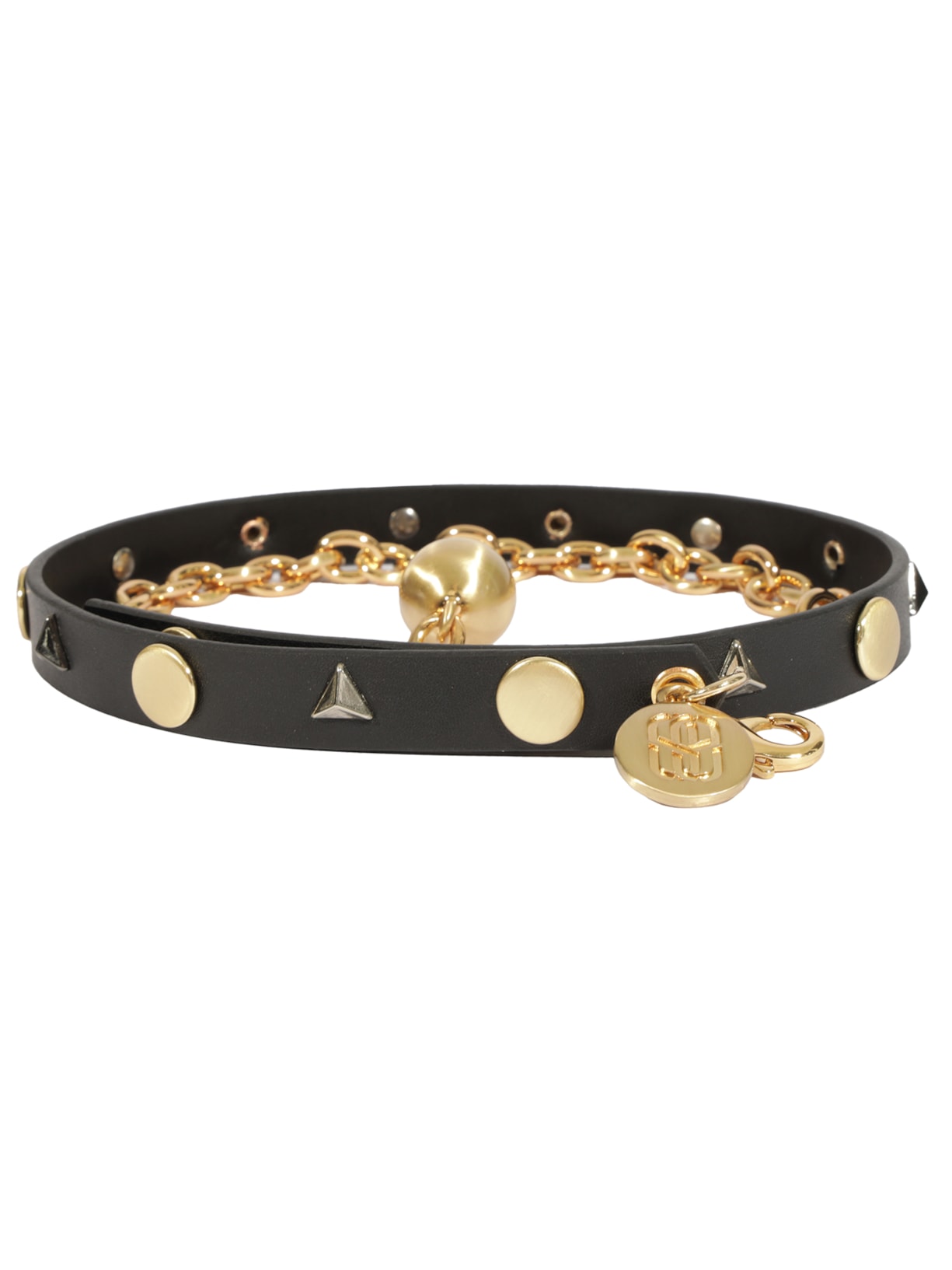 Cinto Feminino Lavigne Couro - Preto