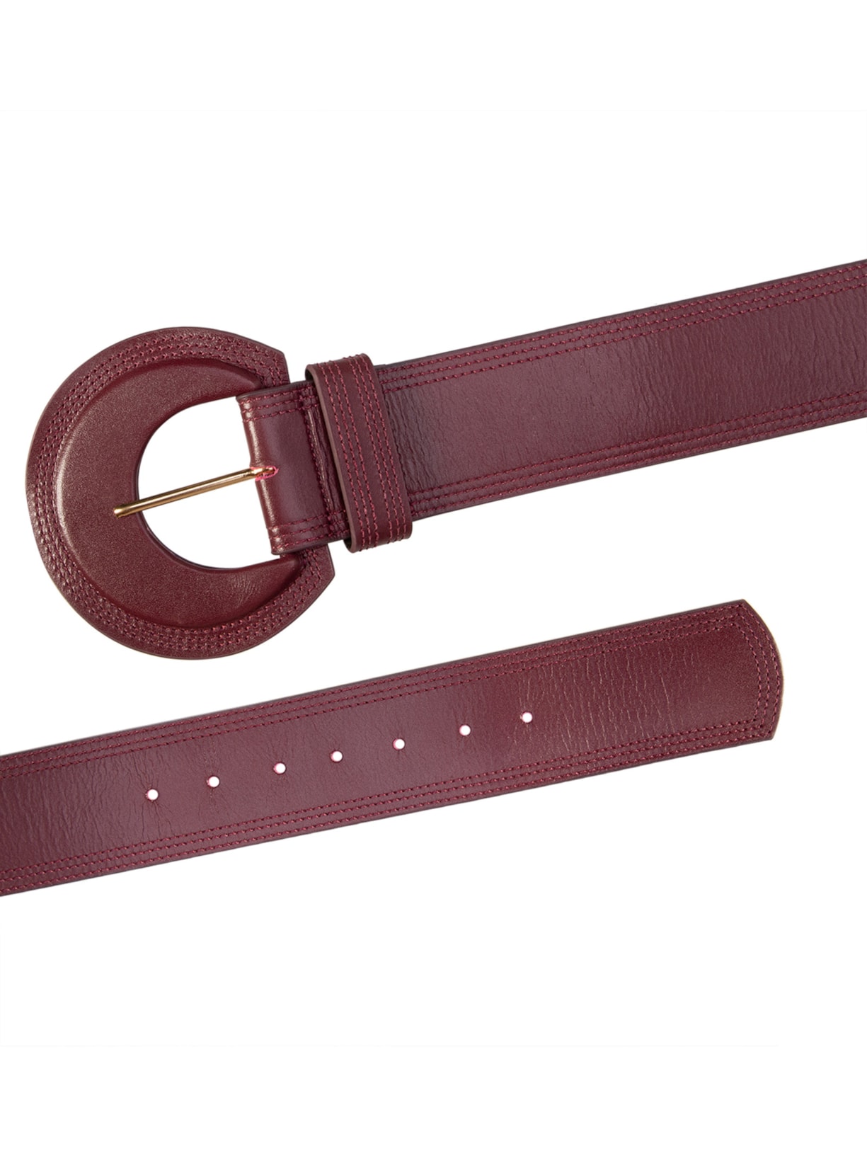 Cinto Feminino Leather Jacarandá Vinho Luiza Barcelos