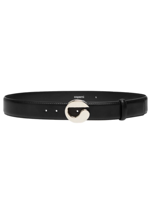Cinto Feminino Logo Leather Belt - Preto