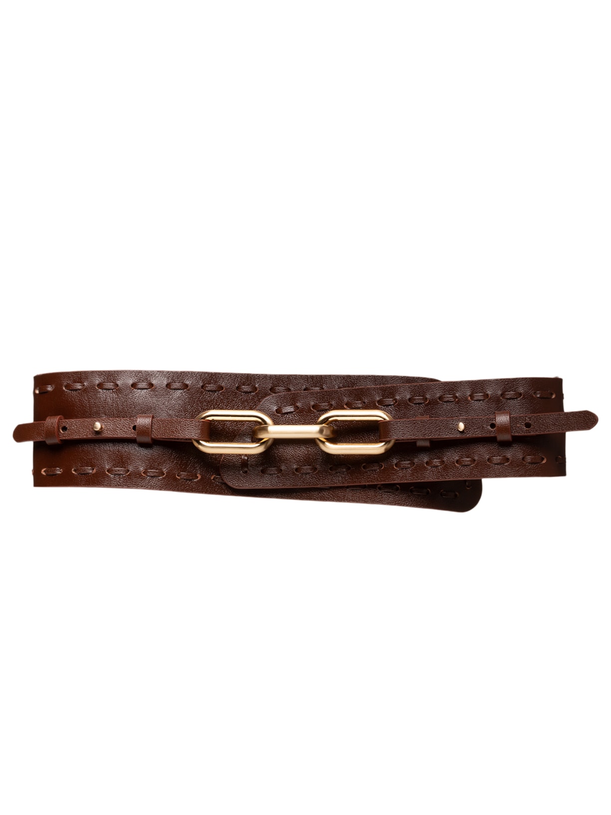 Cinto Feminino Mavie Couro Marrom Vicenza
