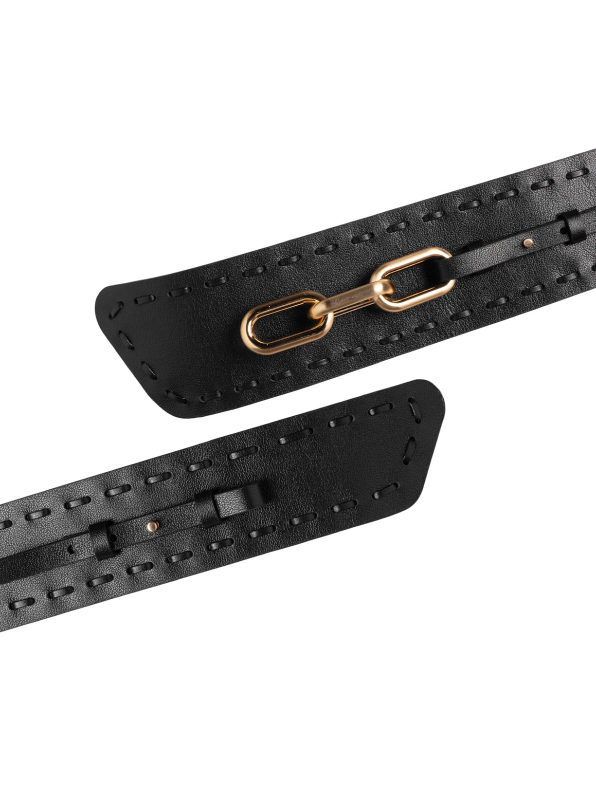 Cinto Feminino Mavie Couro Preto Vicenza