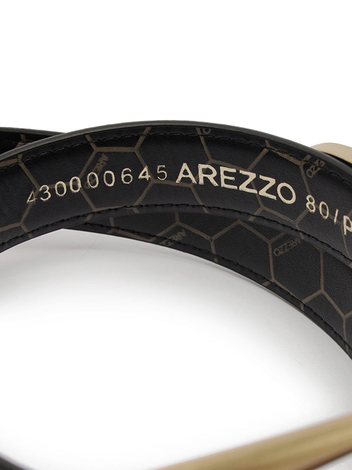 Cinto Feminino Médio Couro Preto Arezzo